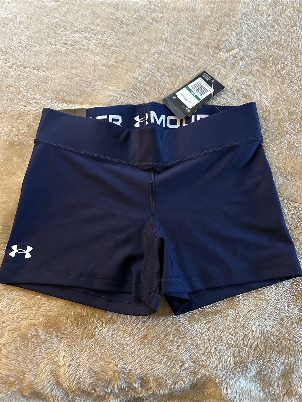 Under Armour Women's Navy Performance Compression Shorts